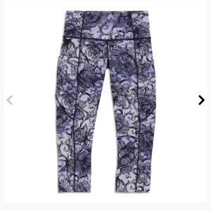 NWOT Lululemon fast and free crop leggings. Absolute perfect condition.